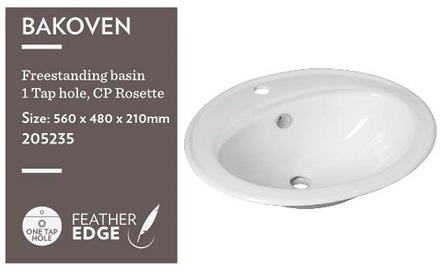BAKOVEN FREESTANDING BASIN
